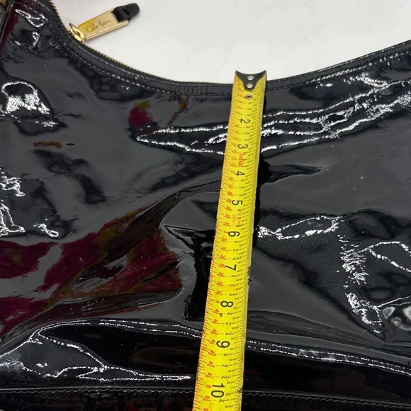 Cole Haan Elegant Black Patent Hobo Leather Women's Bag CH8402 - Picture 13 of 15